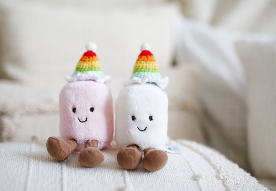 Rainbow Party Hat Crochet Doll Hat🌈🎉✨