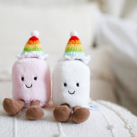 Rainbow Party Hat Crochet Doll Hat🌈🎉✨