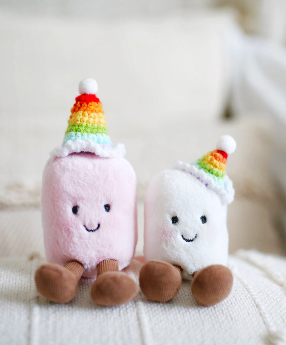 Rainbow Party Hat Crochet Doll Hat🌈🎉✨