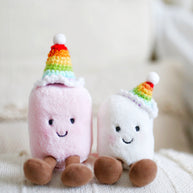Rainbow Party Hat Crochet Doll Hat🌈🎉✨