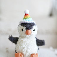 Rainbow Party Hat Crochet Doll Hat🌈🎉✨