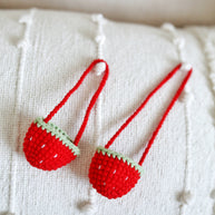 Strawberry Sweetie Crochet Crossbody Doll Bag 🍓✨