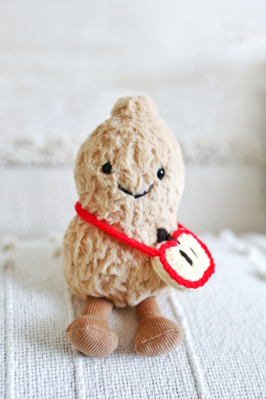 Apple Slice Crochet Crossbody Doll  Bag 🍎✨