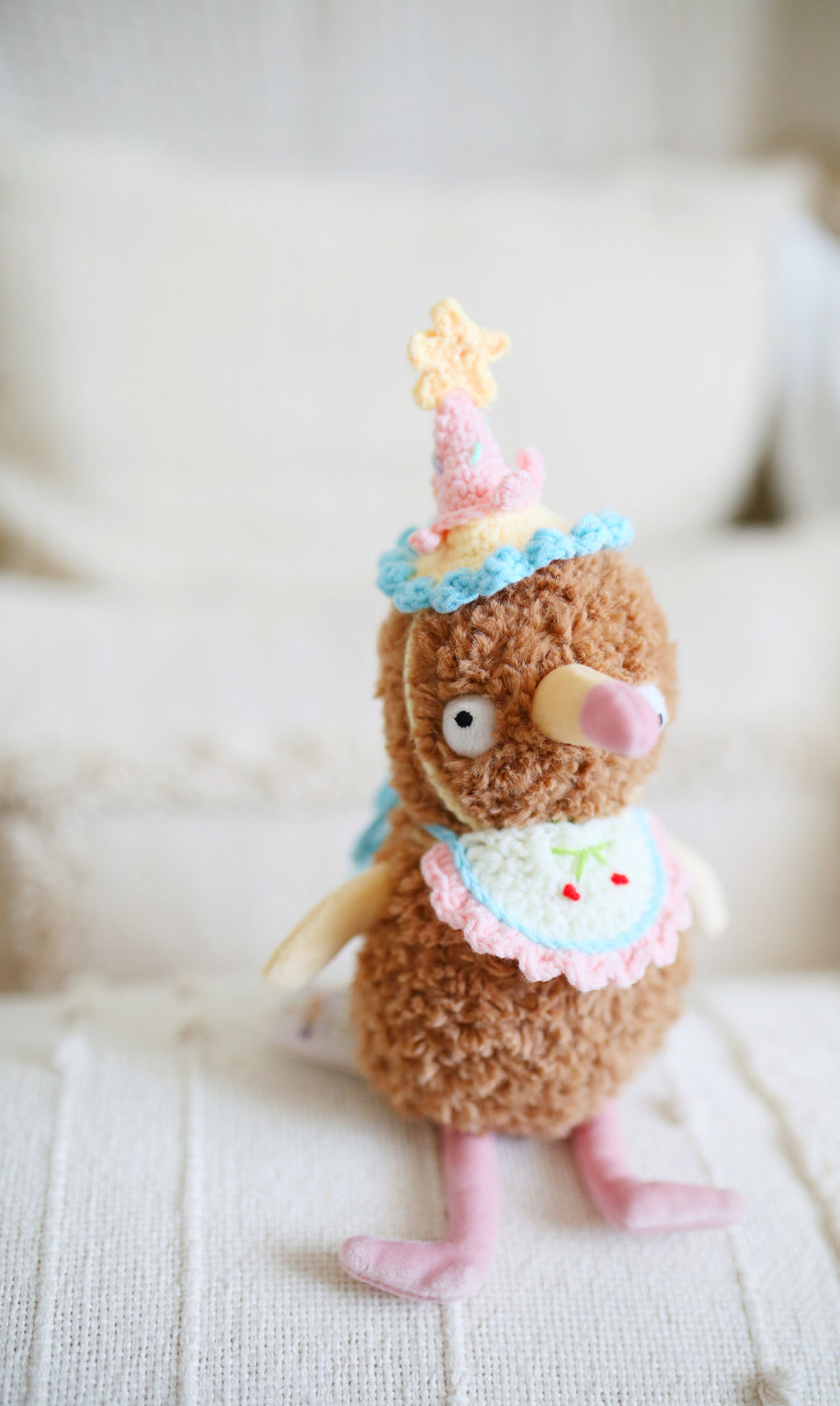 Pastel Cherry Birthday Crochet Doll Outfit 🌸💛