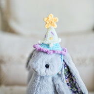 Starry Sky Birthday Crochet Doll Hat 💙⭐🎉