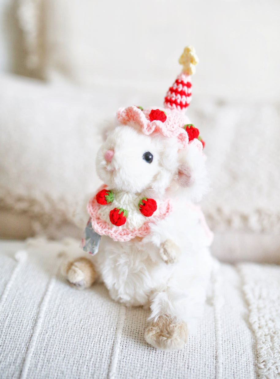 Strawberry Party Crochet Doll Outfit Set 🍓🎉