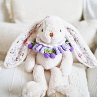 💜Berry Bloom Crochet Doll Bib/Collar 🍇🌸💜