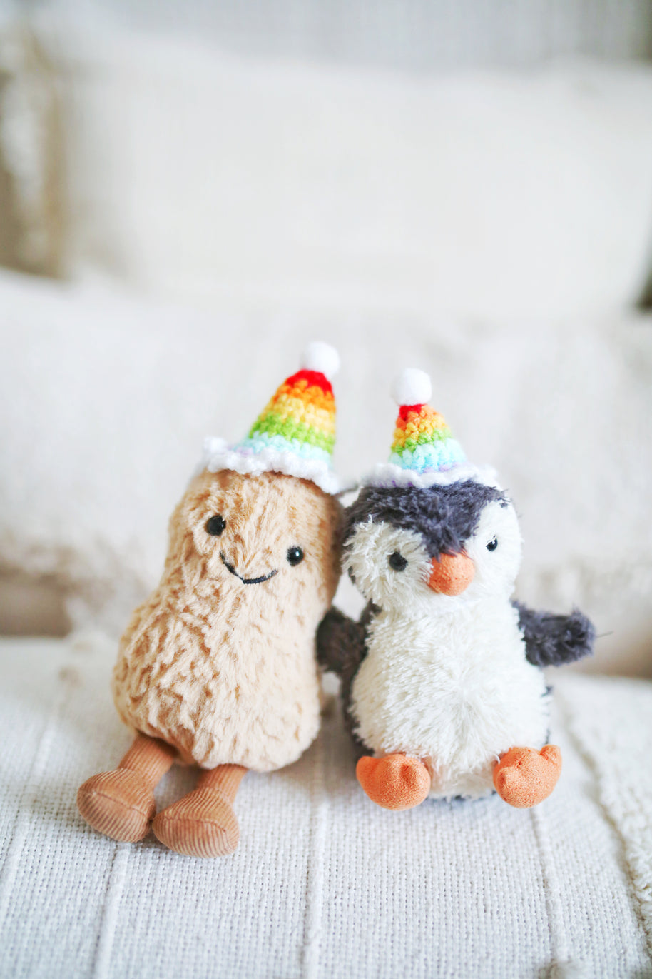 Rainbow Party Hat Crochet Doll Hat🌈🎉✨