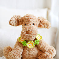 🍊 Citrus Bloom Crochet Doll Bib🍊