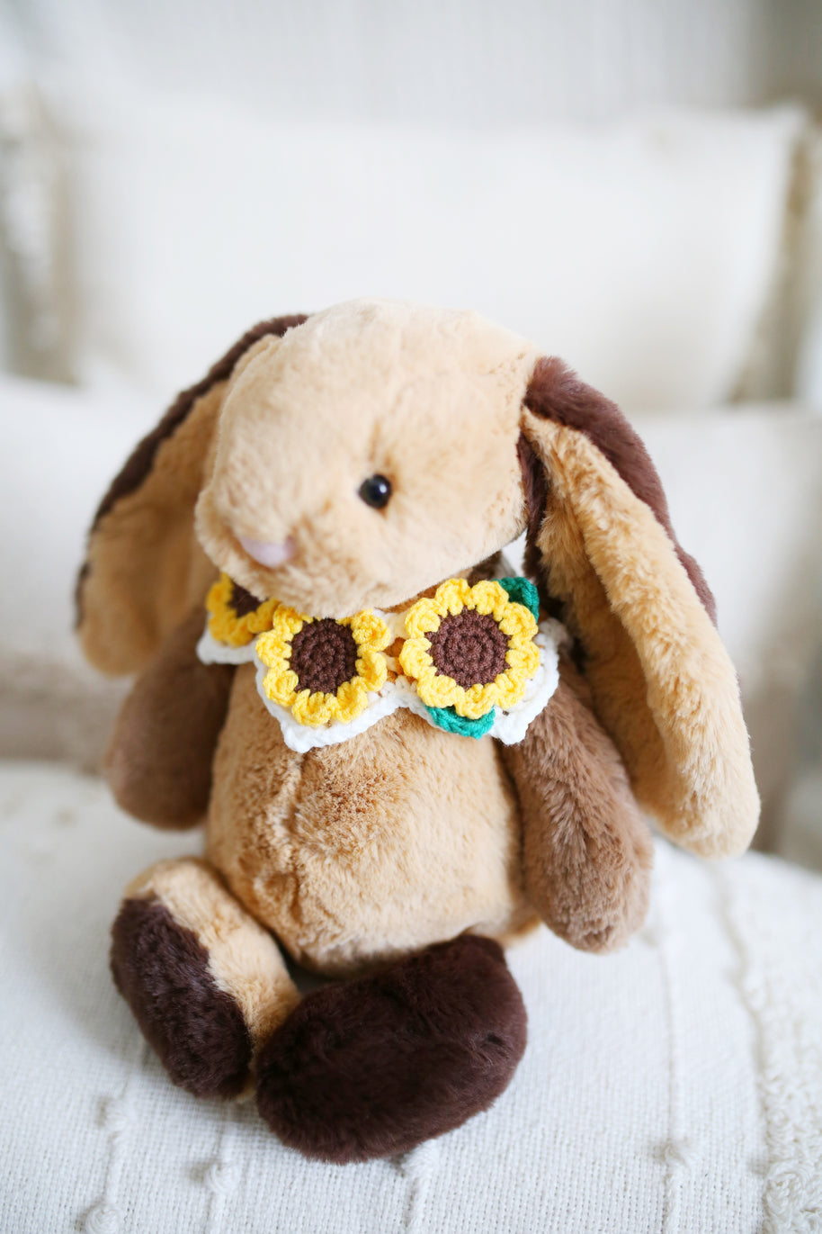 Sunshine Bloom Crochet Doll Bib