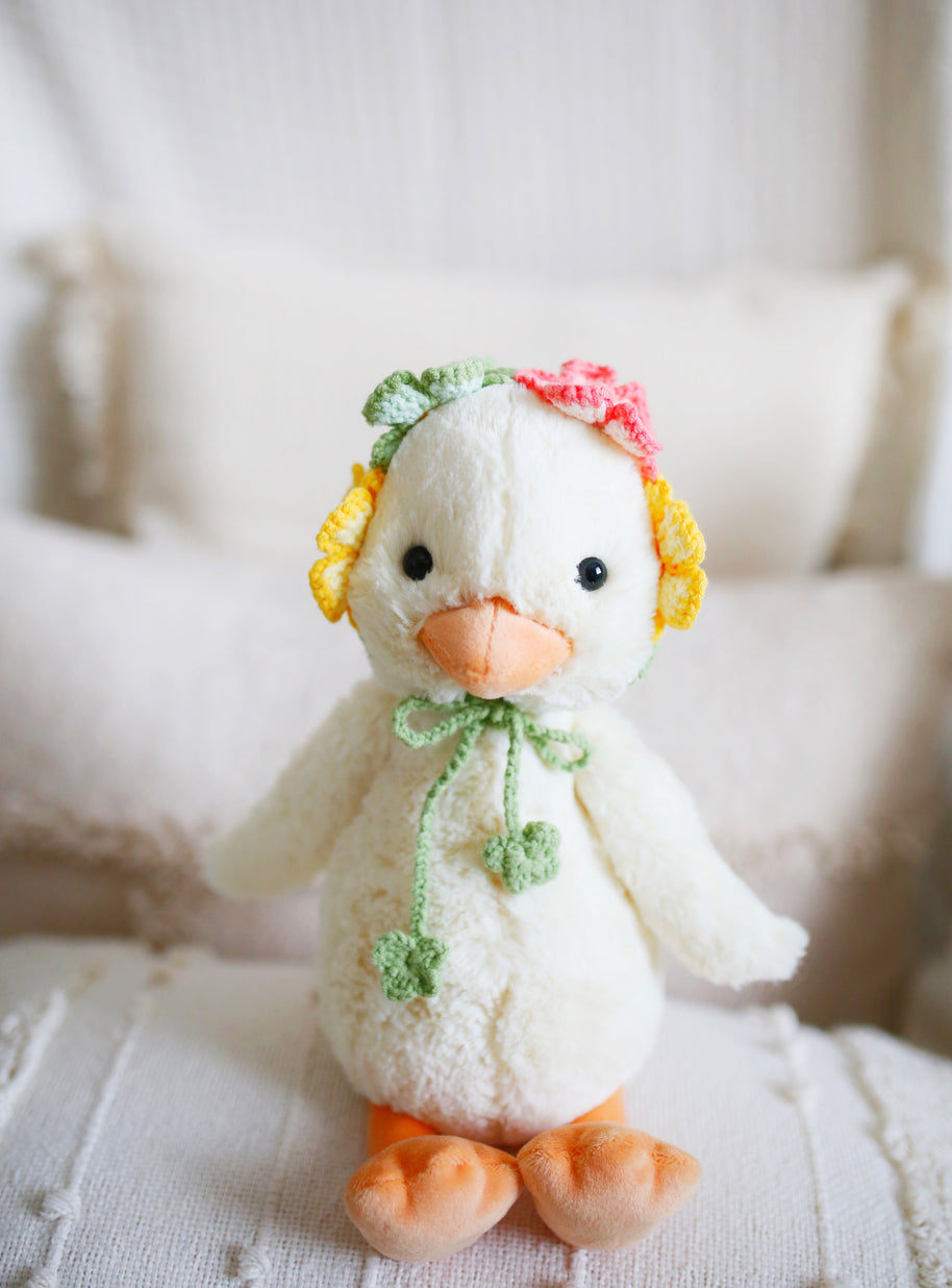 Bloom Meadow Crochet Doll Bib/Collar 🌼🌸🌿