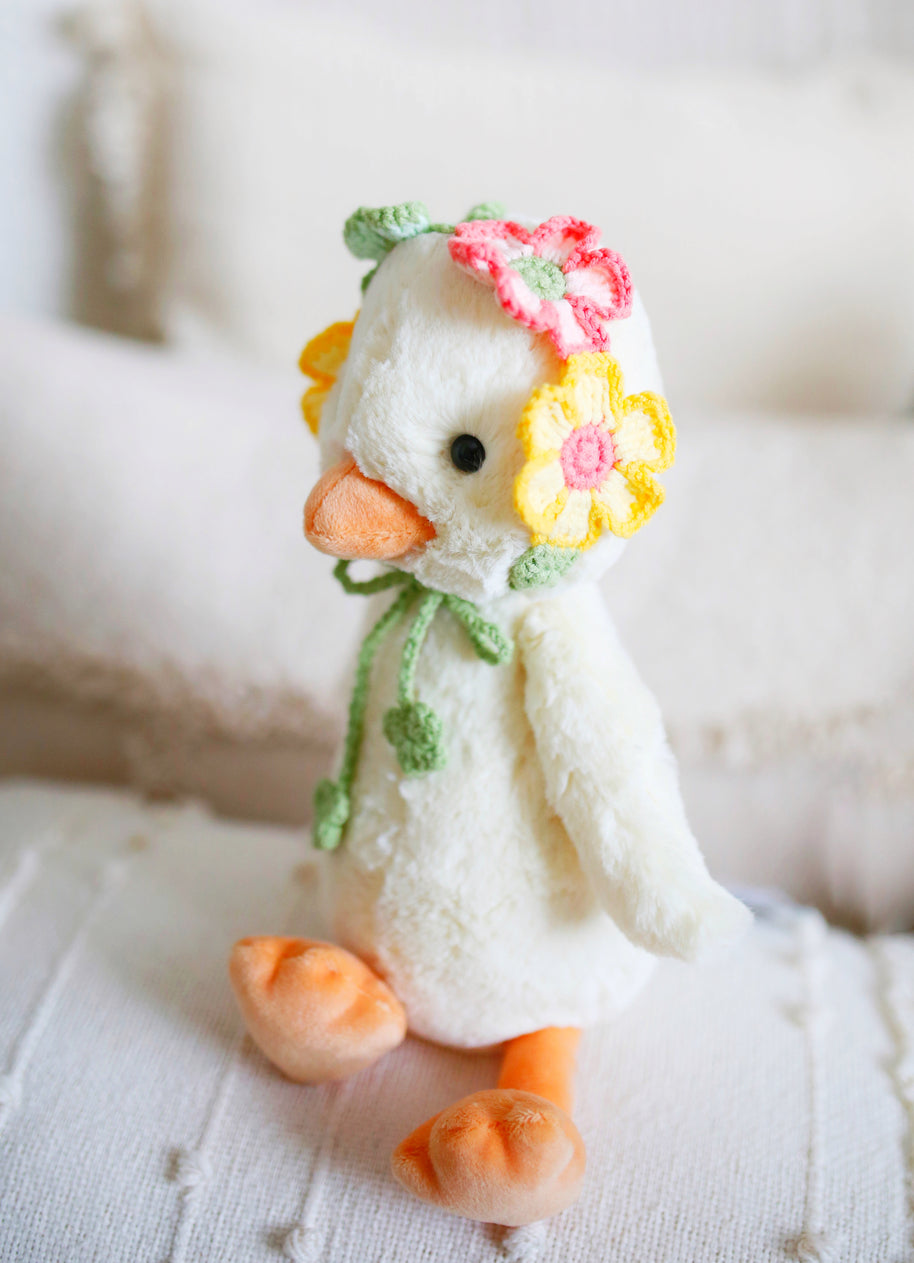 Bloom Meadow Crochet Doll Bib/Collar 🌼🌸🌿