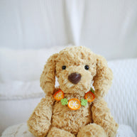 Handmade Crochet Orange Slice Doll Bib/Collar 🍊