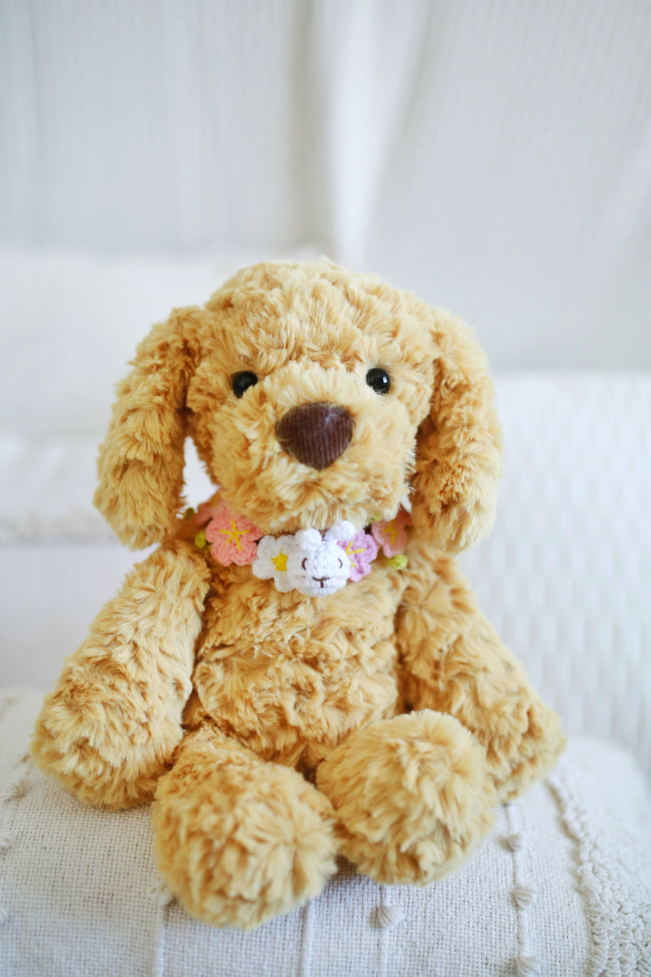 Blossom Bunny Crochet Doll Bib/Collar 🌸🐰💖