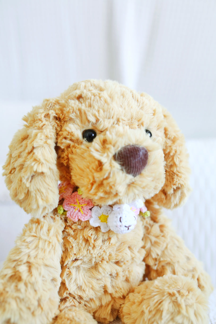 Blossom Bunny Crochet Doll Bib/Collar 🌸🐰💖