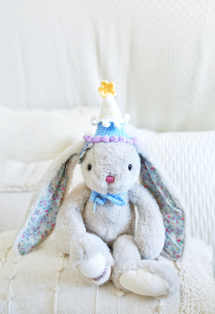 Starry Sky Birthday Crochet Doll Hat 💙⭐🎉