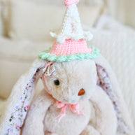 Pink Blossom Birthday Crochet Doll Hat 🌸🎀🎉