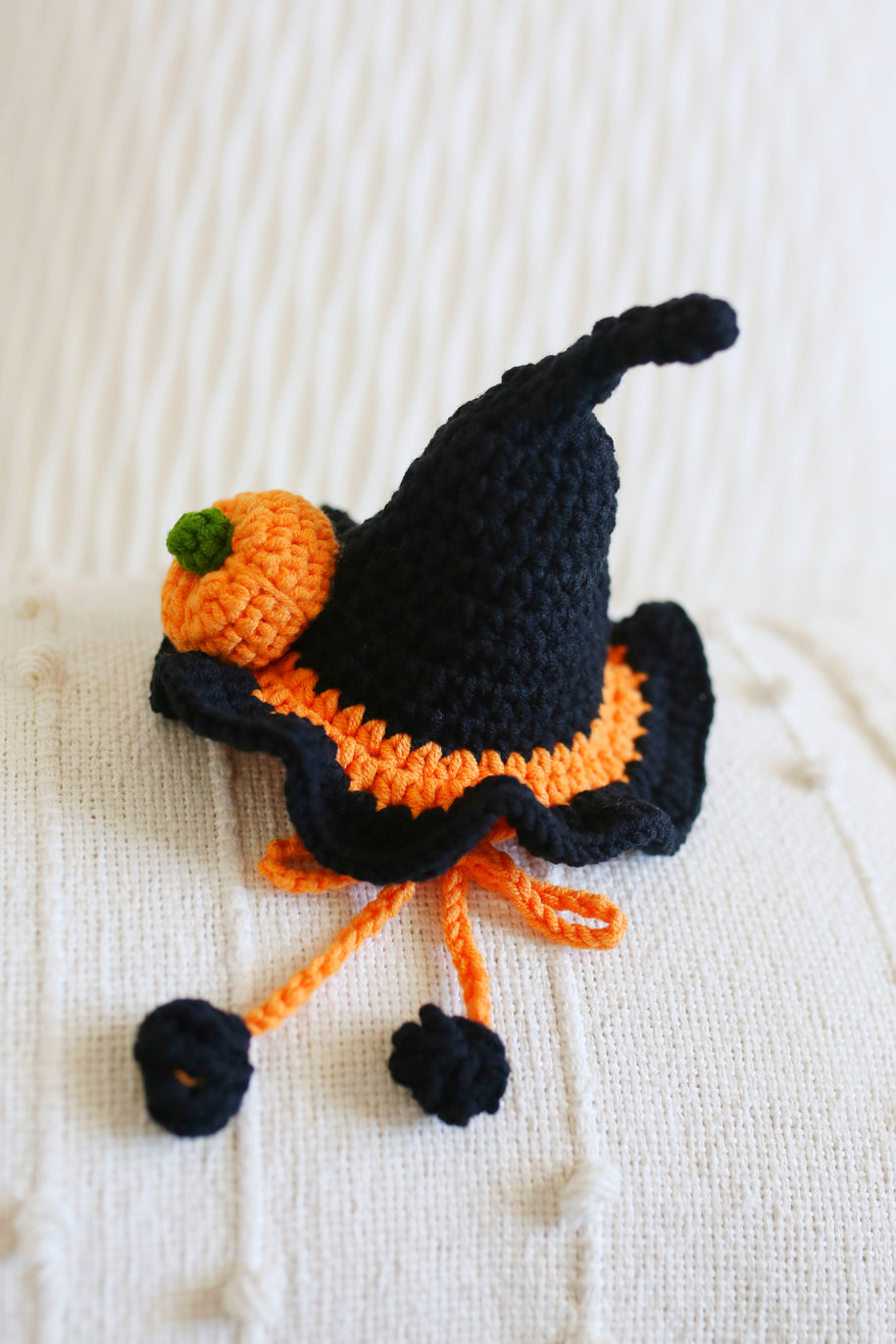 Pumpkin Spells Halloween Crochet Doll Outfit 🎃🖤✨