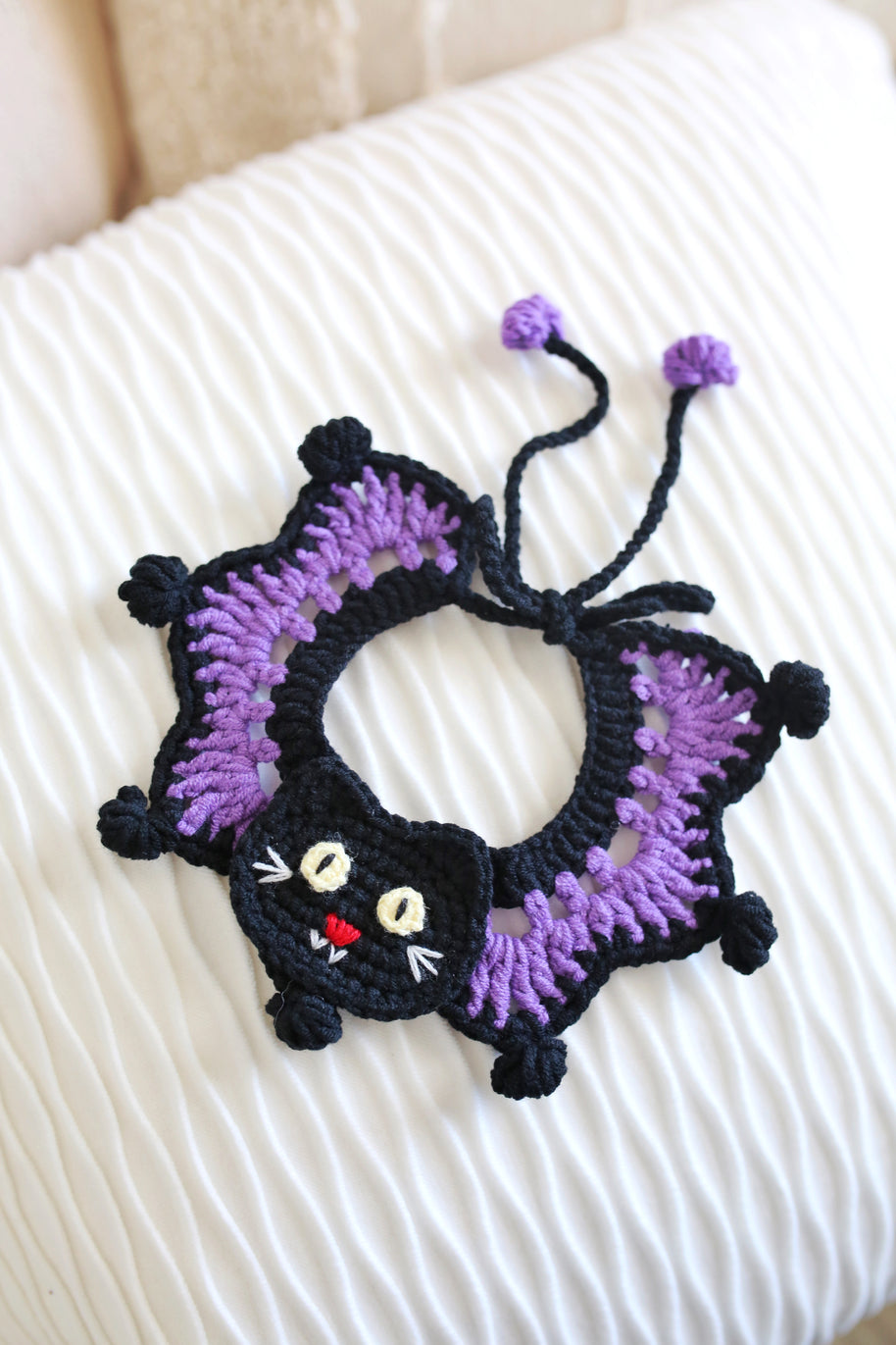 Midnight Meow Halloween Crochet Doll Outfit 💜✨