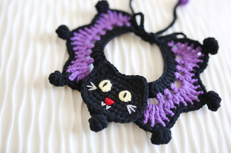 Midnight Meow Halloween Crochet Doll Outfit 💜✨
