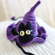 Midnight Meow Halloween Crochet Doll Outfit 💜✨