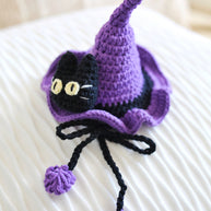 Midnight Meow Halloween Crochet Doll Outfit 💜✨