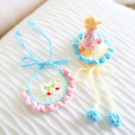 Pastel Cherry Birthday Crochet Doll Outfit 🌸💛