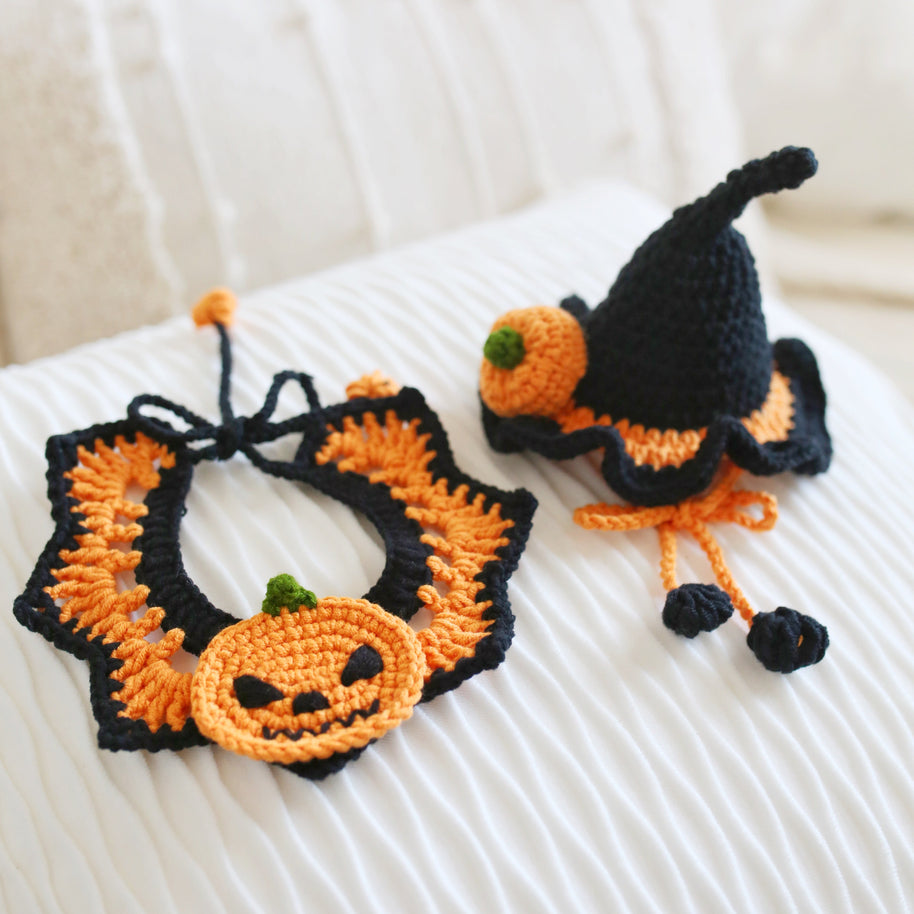 Pumpkin Spells Halloween Crochet Doll Outfit 🎃🖤✨