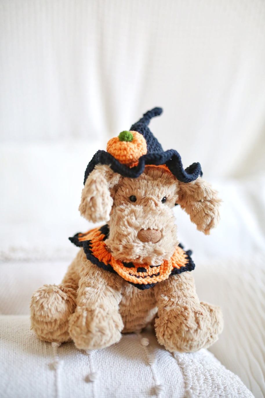 Pumpkin Spells Halloween Crochet Doll Outfit 🎃🖤✨
