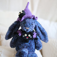 Midnight Meow Halloween Crochet Doll Outfit 💜✨