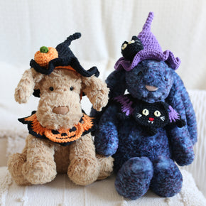 Pumpkin Spells Halloween Crochet Doll Outfit 🎃🖤✨