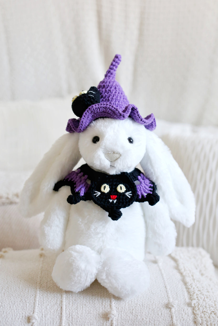 Midnight Meow Halloween Crochet Doll Outfit 💜✨