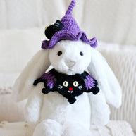 Midnight Meow Halloween Crochet Doll Outfit 💜✨