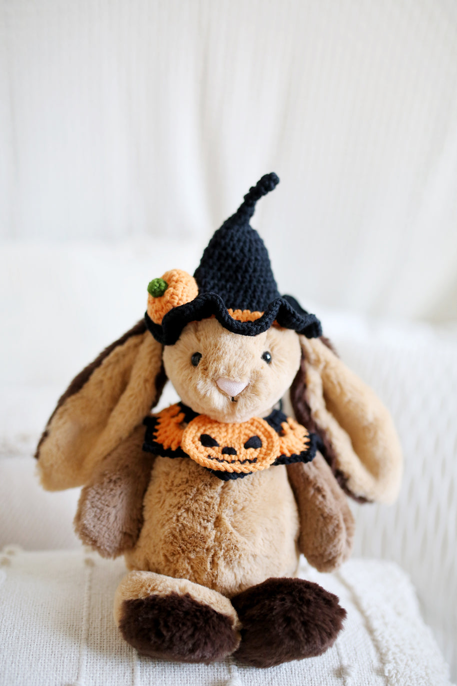 Pumpkin Spells Halloween Crochet Doll Outfit 🎃🖤✨