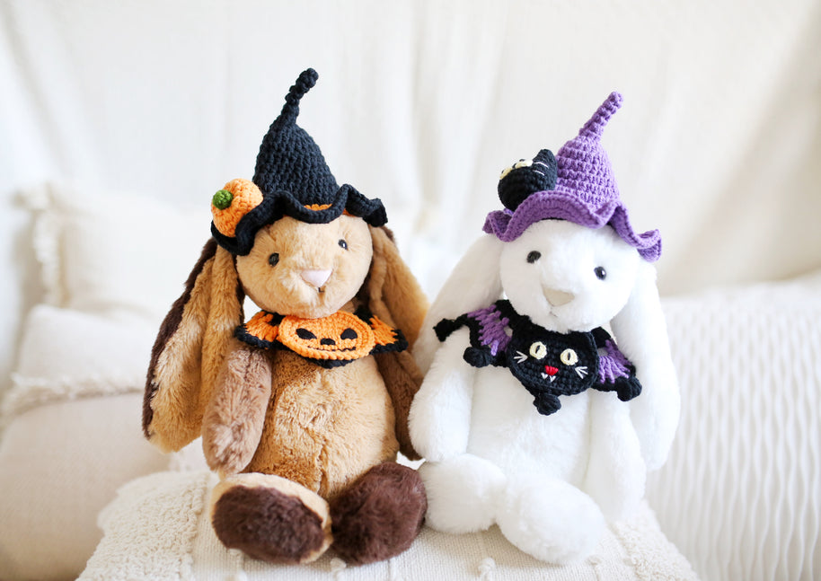 Midnight Meow Halloween Crochet Doll Outfit 💜✨
