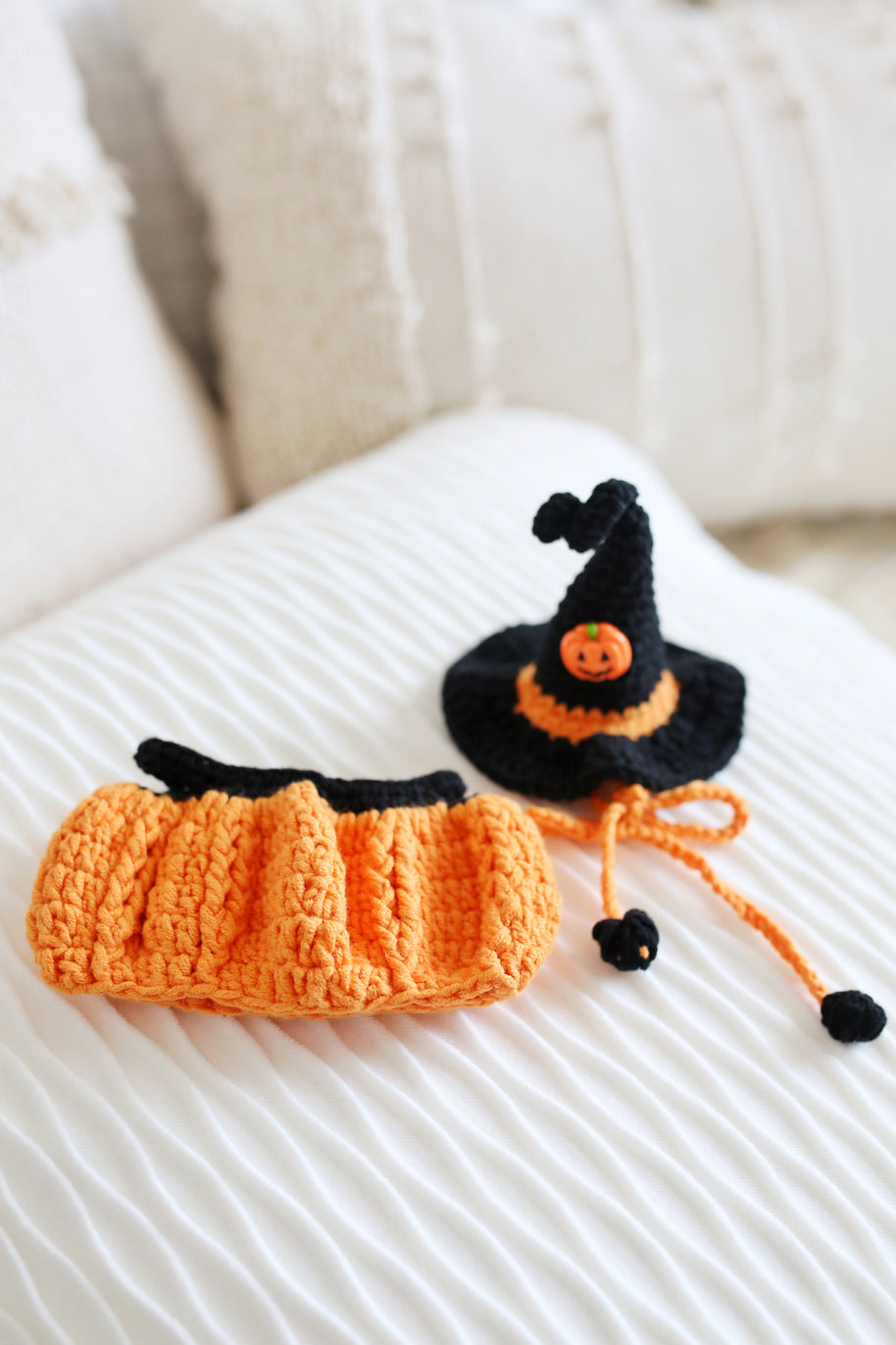 🎃 Pumpkin Patch Halloween Crochet Outfit 🖤✨