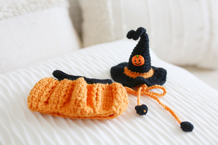 🎃 Pumpkin Patch Halloween Crochet Outfit 🖤✨