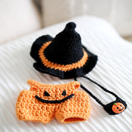 🎃 Jack-o’-Lantern Trick-or-Treat Crochet Doll Outfit 🖤🍬