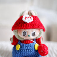 Pixel Hero Crochet Doll Outfit Set 🎮🍄⭐