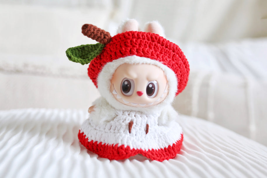 Apple Delight Crochet Doll Outfit Set 🍎✨