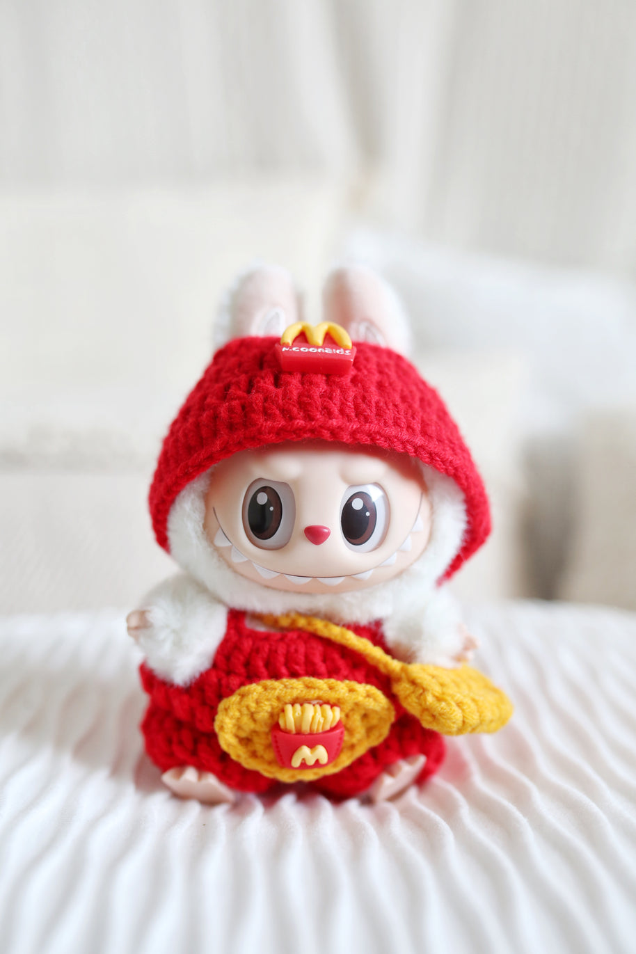Fast Food Fun Crochet Doll Outfit Set 🍟🍔✨