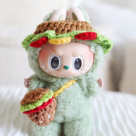 🍔Burger Buddy Crochet Doll Outfit Set 🍔🎒