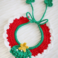 🎄 Merry Pines Crochet Collar  – Handmade Christmas Tree Collars for Plush Toys, Dolls & Pets