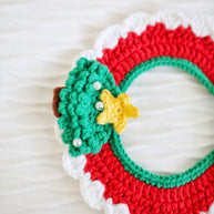 🎄 Merry Pines Crochet Collar  – Handmade Christmas Tree Collars for Plush Toys, Dolls & Pets