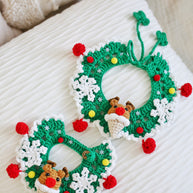 ✨Rudy Reindeer Crochet Collar  🦌❄️ – Holiday Outfit for Plushies, Dolls & Pets🎁