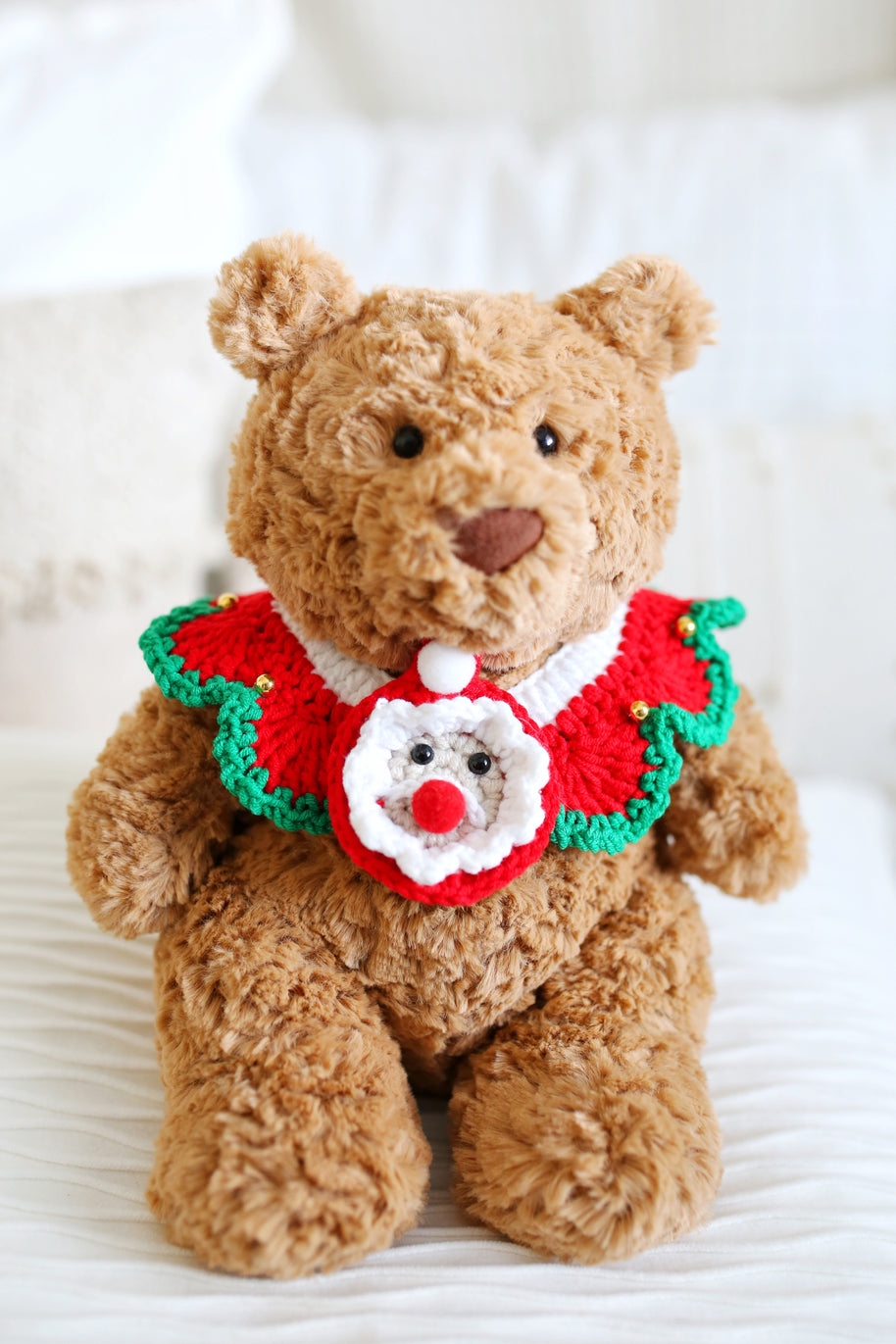 🎅 Santa’s Cheer Crochet Collar🎄✨