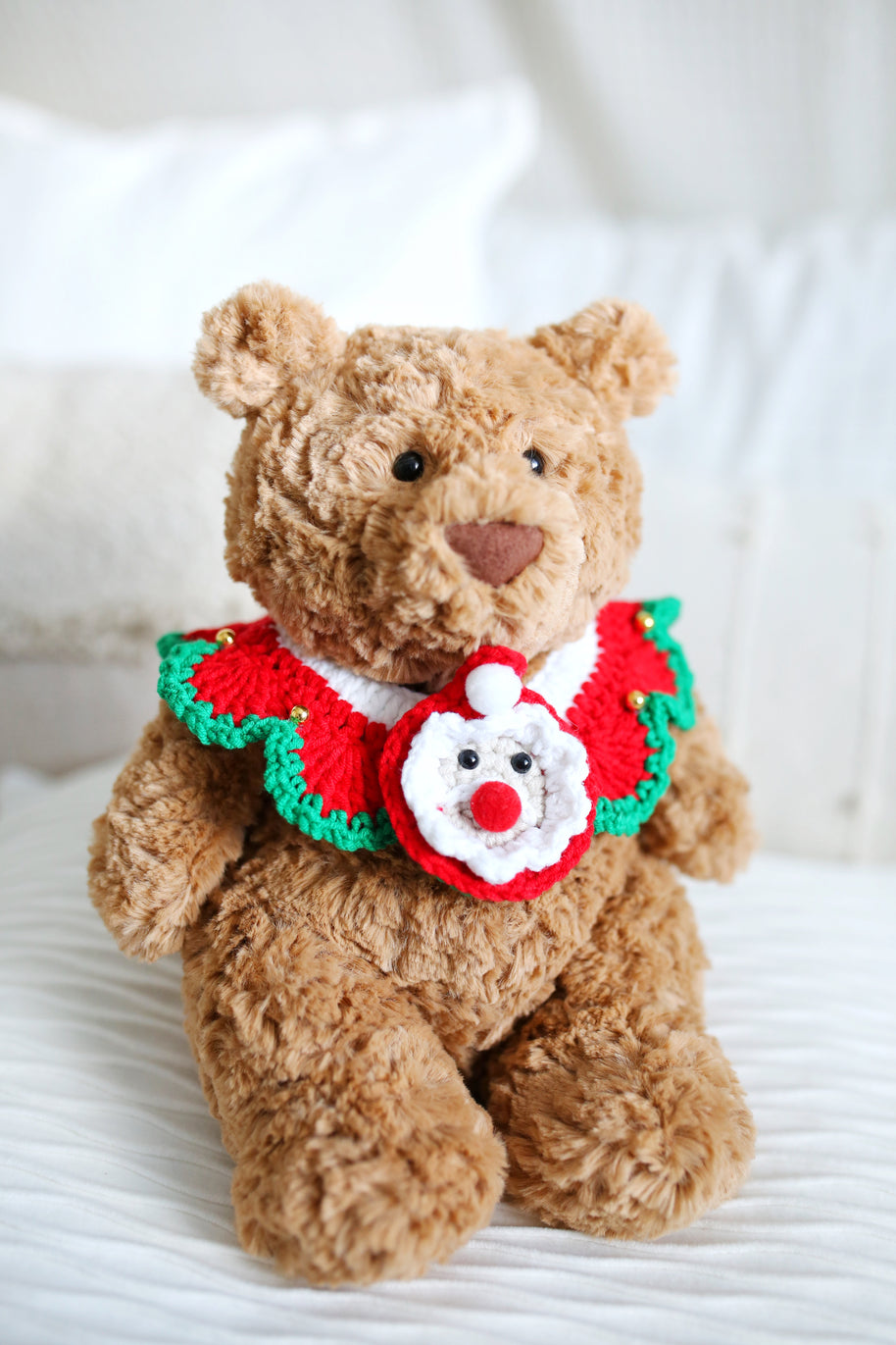 🎅 Santa’s Cheer Crochet Collar🎄✨