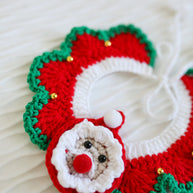 🎅 Santa’s Cheer Crochet Collar🎄✨