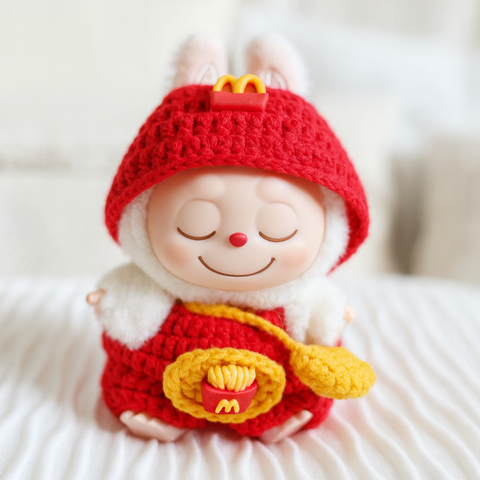 Fast Food Fun Crochet Doll Outfit Set 🍟🍔✨