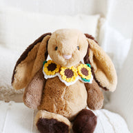 Sunshine Bloom Crochet Doll Bib